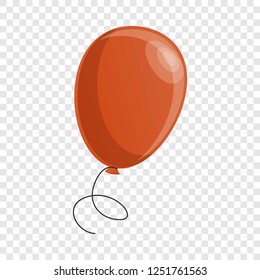 Red balloon icon. Cartoon of red balloon vector icon for web design  
