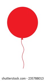 Red Balloon Shape