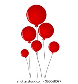 Red balloons