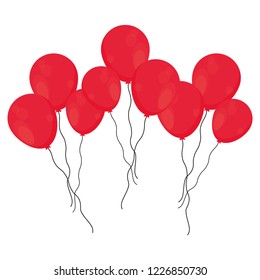 red balloons design