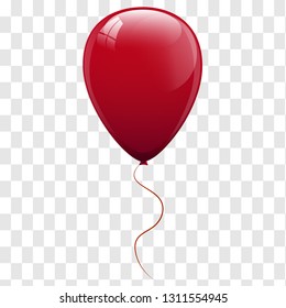 Red balloons. Vector illustration