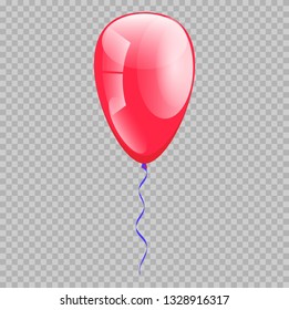 Red balloons. Vector illustration