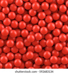 Red balls background.
