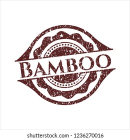 Red Bamboo distressed rubber stamp