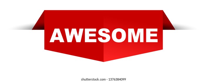 red banner awesome