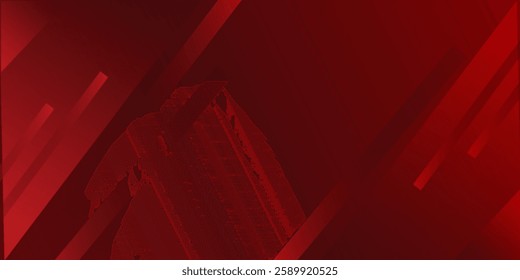 red banner background.abstract background.colorful.slash effect .memphis .eps 10