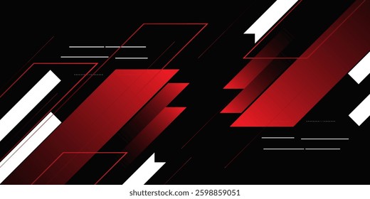 red banner background.abstract background.colorful.slash effect . modern vector