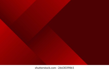 Fondo abstracto rojo. Composición de Formas dinámicas. Vector Eps10