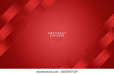 red banner background.abstract background.colorful.slash effect .memphis .eps 10