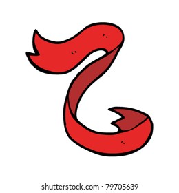 red banner cartoon