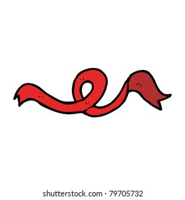red banner cartoon