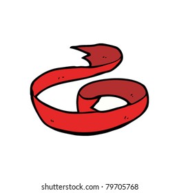 red banner cartoon