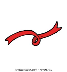 red banner cartoon