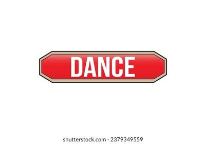 Red banner DANCE on white background.