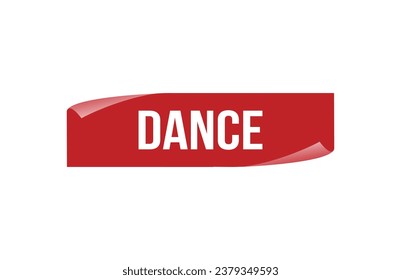 Red banner DANCE on white background.