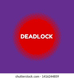 red banner - deadlock - label,sticker,tag