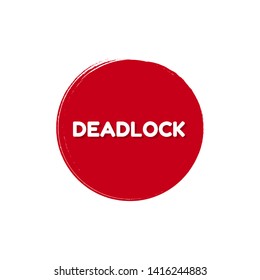 red banner - deadlock - label,sticker,tag