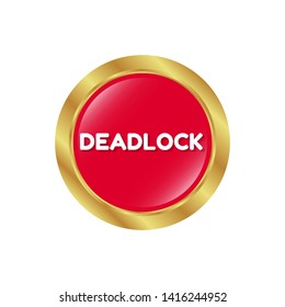red banner - deadlock - label,sticker,tag
