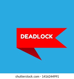 red banner - deadlock - label,sticker,tag