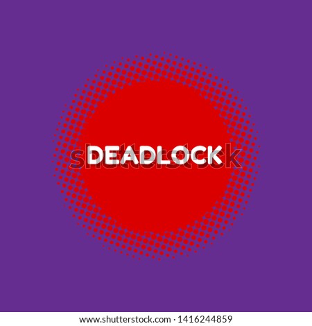 red banner - deadlock - label,sticker,tag