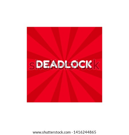 red banner - deadlock - label,sticker,tag