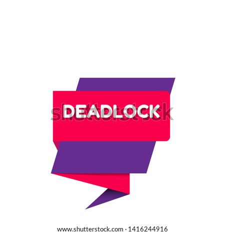 red banner - deadlock - label,sticker,tag