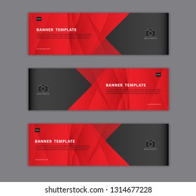 Red banner design template vector illustration, Geometric, polygonal Abstract background, texture, advertisement layout. web page. header for website. Graphic for billboard, gift voucher, card. 