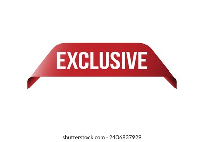 Red banner exclusive on white background.