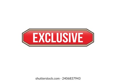 Red banner exclusive on white background.