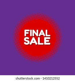 red banner final sale - label,sticker,tag 