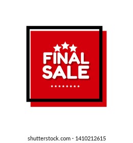 red banner final sale - label,sticker,tag 