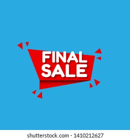 red banner final sale - label,sticker,tag 