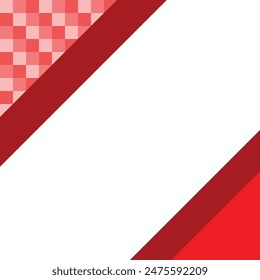 Red Banner Graphic Vector Template