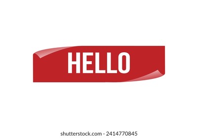 Roter Banner auf weißem Hintergrund.