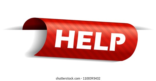 3d Button Red Help Push Control Stock Illustration 75653539 | Shutterstock