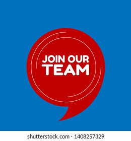 red banner join our team - label,sticker,tag 