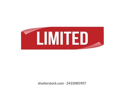 Red banner limited on white background.