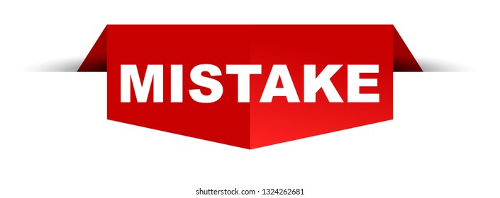 red banner mistake
