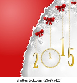 Red banner for new year