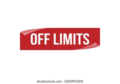 Rotes Banner ohne Grenzen einzeln auf weißem Hintergrund.