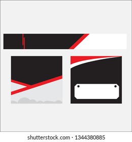Red banner ready to edit
