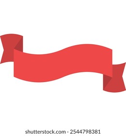 Faixa de Opções de Banner Vermelho. Decorativo para Apresentação. Ilustração de vetor