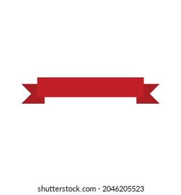 Icono vectorial de la cinta roja