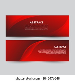 red banner template design,  banner background, banner background design, abstract background vector illustration