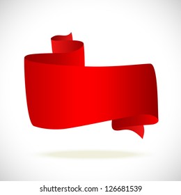 red banner for text horizontal
