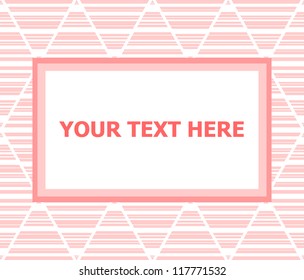 Red banner for red text inside, vector illustration