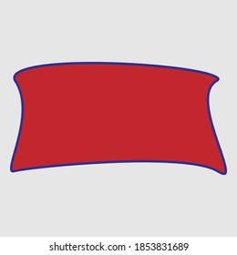 Red banner vector design.Copy space vector.