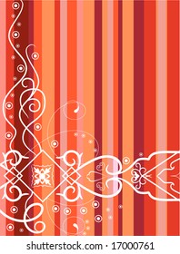 Red banner. Vector illustration