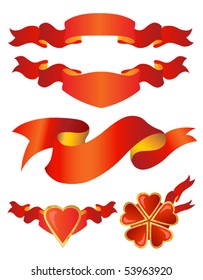 Red Banners (vector).