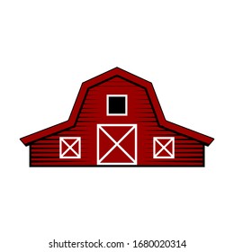 Red Barn Logo Vector Template